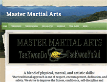 Tablet Screenshot of mastermartialarts.org